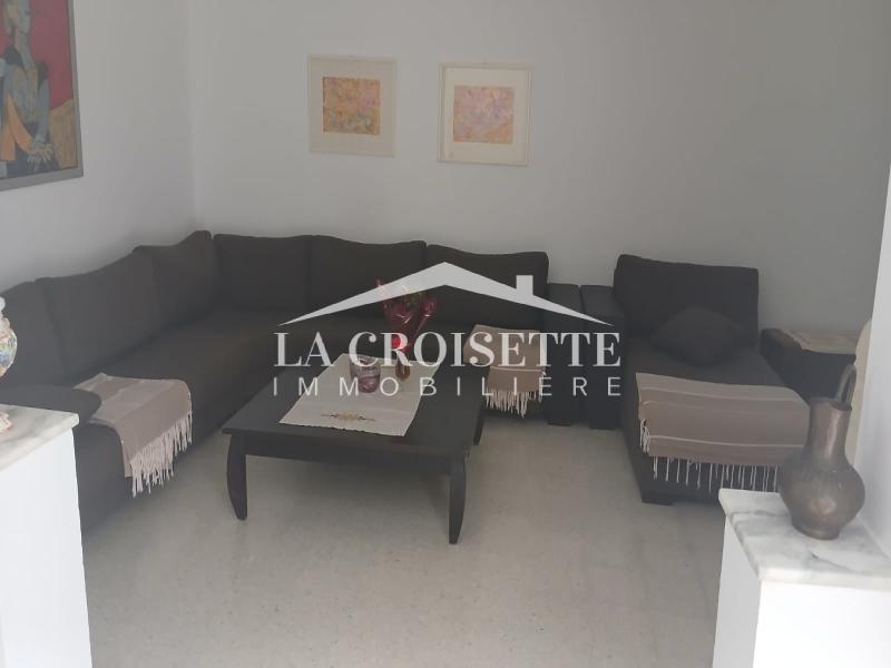 Rez-de-chaussée de villa S+2 meublé à La Marsa